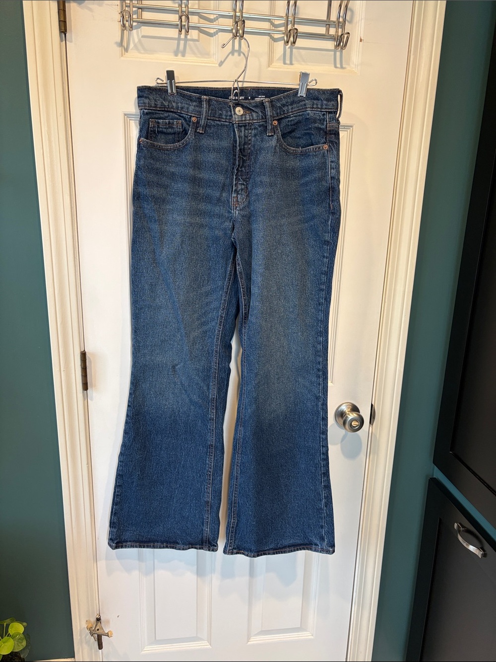 Old Navy Dark Blue loose boot-cut jeans